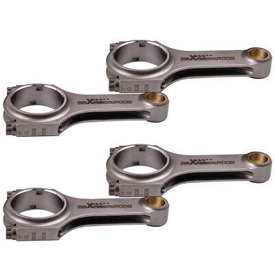 A set of 4pcs Connecting Rod Rods compatible for Nissan QR25、QR25DE ENGINE H-Beam Conrods